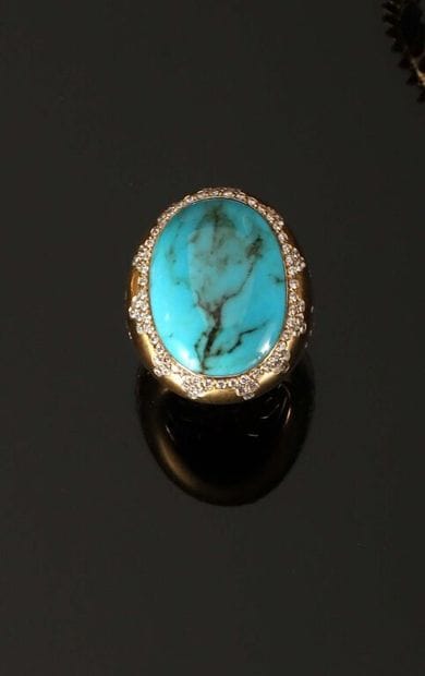 * ALEXANDRA ROSIER.
Large bague cocktail...