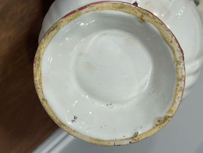 STRASBOURG. 
Earthenware pitcher and basin...