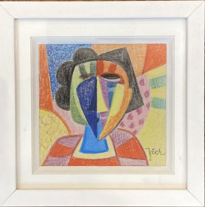 PIER (LABADIE Pierre dit, 1950-2019).
Portrait...