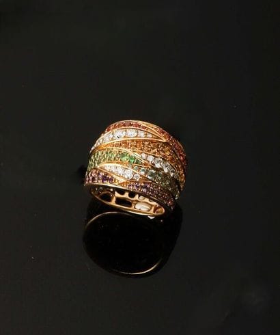 * ALEXANDRA ROSIER.
Large bague bandeau en...