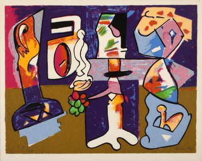 José Luis ZUMETA (1939-2020).
Abstraction.
Lithograph...