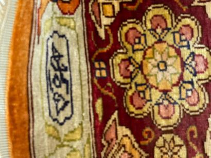 TURQUIE.
Fin tapis de prière Héréké en soie...