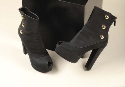 LOUIS VUITTON.
Pair of high-heeled, platform...