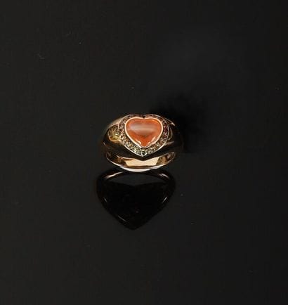 * ALEXANDRA ROSIER.
Bague en or jaune 750‰...