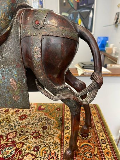 JAPAN. 
Bronze proof with brown patina and...