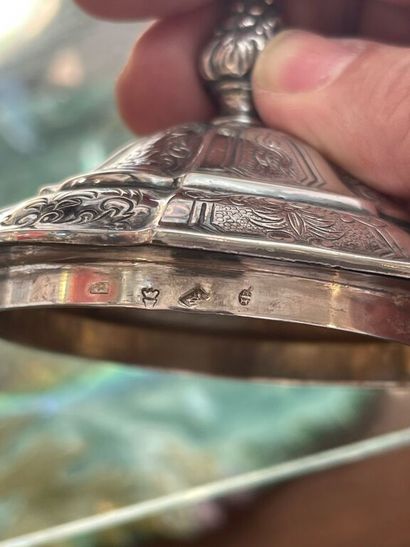 Silver tea and coffee set (800/1000th), including...