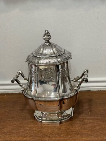 Silver tea and coffee set (800/1000th), including...