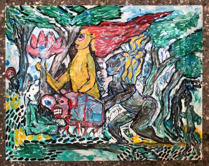 Chris BESSER (née en 1940).
Sans titre, [2002].
Acrylique...