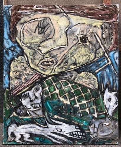 Chris BESSER (née en 1940).
Extasy, [2000].
Huile...