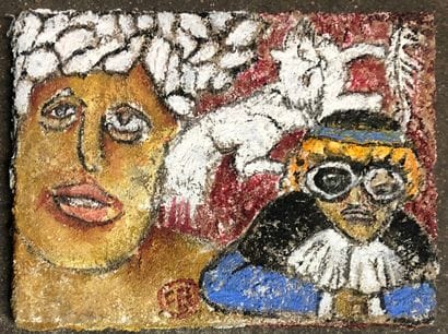 Chris BESSER (née en 1940).
Erasmus, [1999].
Huile...