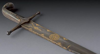 SABRE OTTOMAN PALA aux inscriptions talismaniques,...