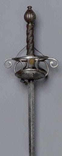 ÉPÉE DE DUEL, communément appelée amberge....