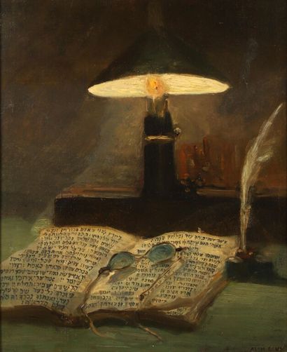 Alphonse LEVY (1843-1918).
Talmud et lunettes...