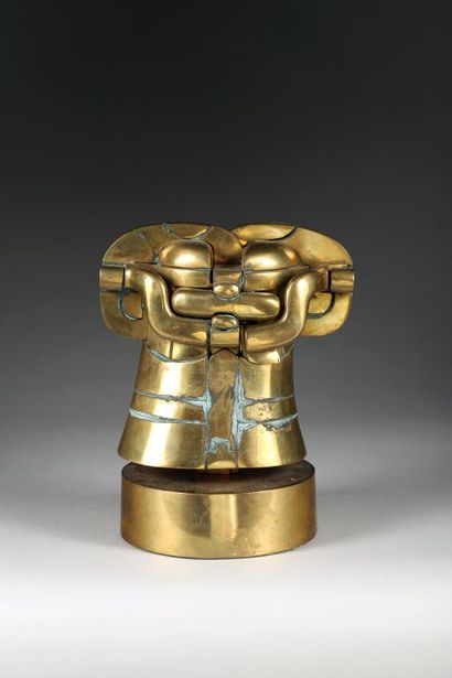 Miguel BERROCAL (1933-2006).
Richelieu, 1973.
Brass...