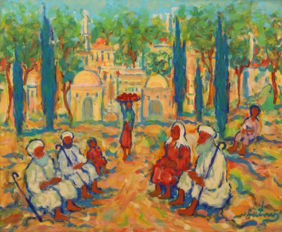 Nathan GUTMAN (1914-1990). 
Conversation...