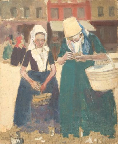 Fernand PIET (Paris 1869 -1942).
Deux femmes...