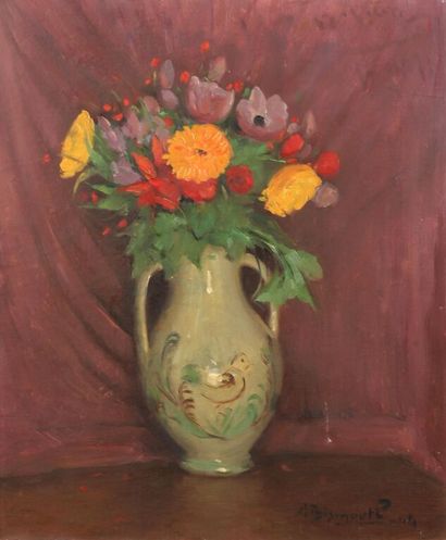 Maurice BISMOUTH (1881-1965).
Fleurs dans...