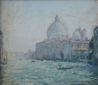 * André BARBIER (1883-1970).
Venise.
Huile...