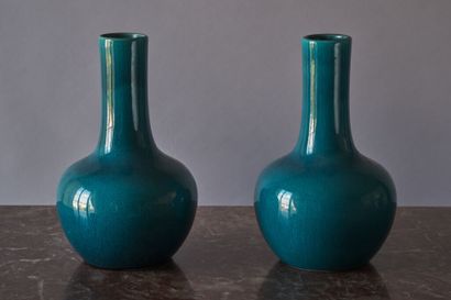 * Pol CHAMBOST (1906-1983).
Paire de vases...