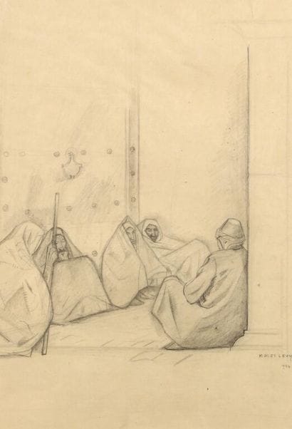 Moses LEVY (1885-1968).
Hommes et femmes...