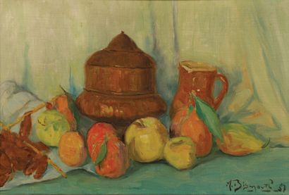 Maurice BISMOUTH (1881-1965).
Nature morte...