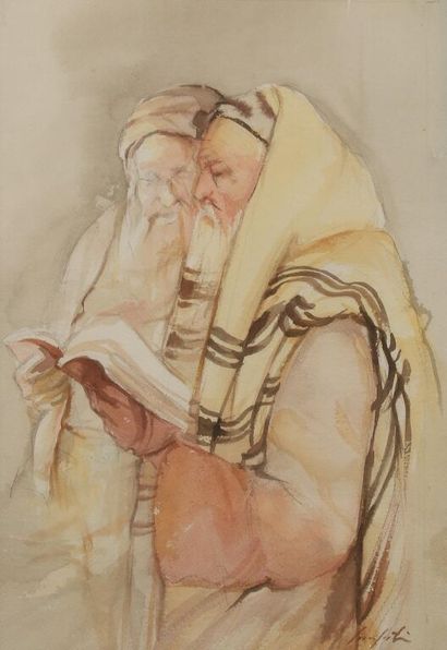 Victor SARFATI (1931-2015).
Bible reading....