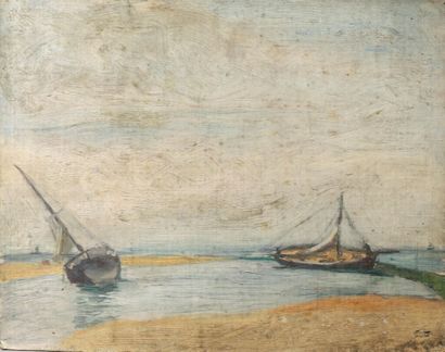 Fernand PIET (Paris 1869 -1942).
Marine avec...