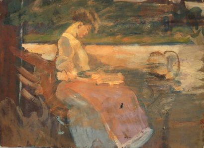 Fernand PIET (Paris 1869-1942).
Carton recto-verso...