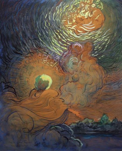 Maurice CHABAS (1862-1947). 
Vers les sphères...