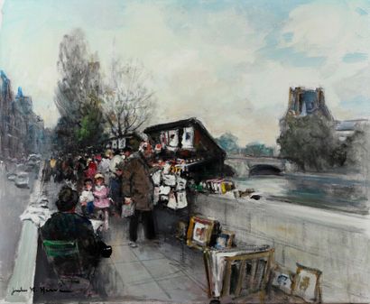 Jules-René HERVÉ (1887-1981).
Les bouquinistes...