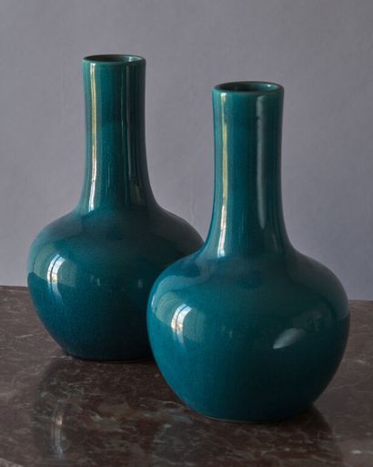 * Pol CHAMBOST (1906-1983).
Paire de vases...