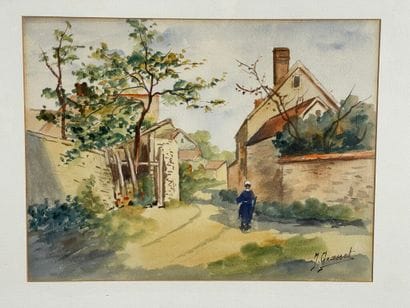 J. GRASSET.
Paysages de campagne formant...