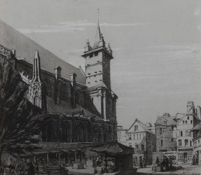Ferdinand DUBOC (1813-1869). 
Deux vues de...