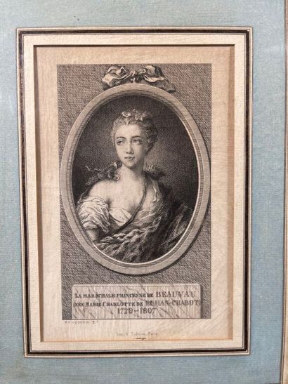 - ALIX (1762-1817). 
Portrait en médaillon...