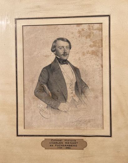 - ALIX (1762-1817). 
Portrait en médaillon...