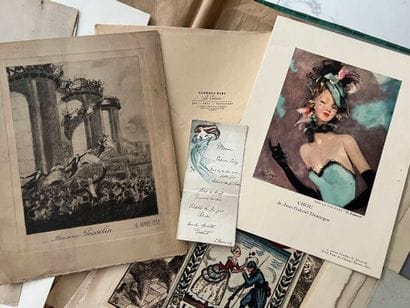 [Varia]. Ensemble de gravures, affiches,...