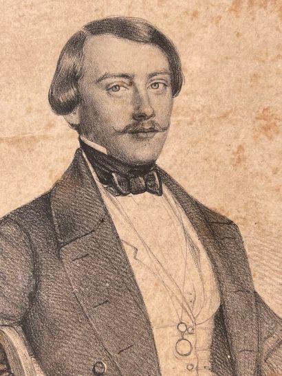 - ALIX (1762-1817). 
Portrait en médaillon...