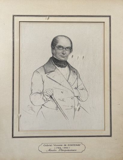 - ALIX (1762-1817). 
Portrait en médaillon...