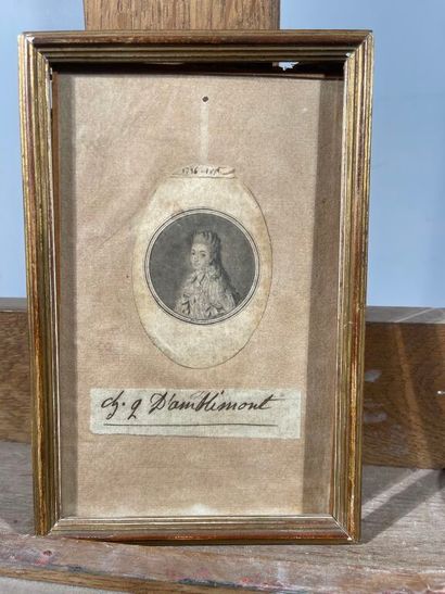 - ALIX (1762-1817). 
Portrait en médaillon...