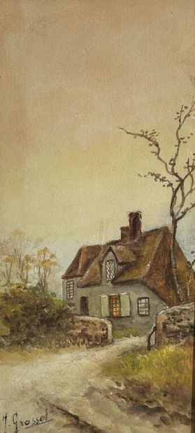 J. GRASSET.
Paysages de campagne formant...