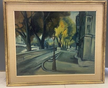 Alexis MALHOUITRE (1905-1966).
Les quais...