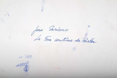 Jean SARIANO (né en 1943).
- Le Fou parle....
