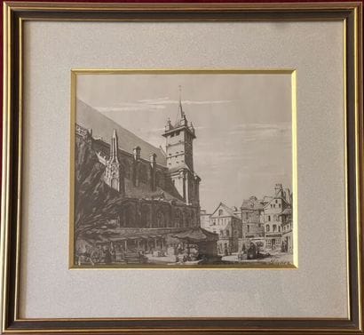 Ferdinand DUBOC (1813-1869). 
Deux vues de...