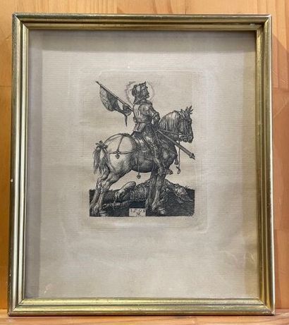 - D'après Albrecht DÜRER. 
Saint Georges....
