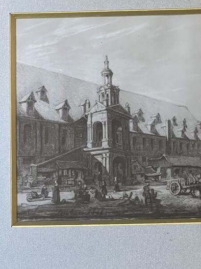 Ferdinand DUBOC (1813-1869). 
Deux vues de...