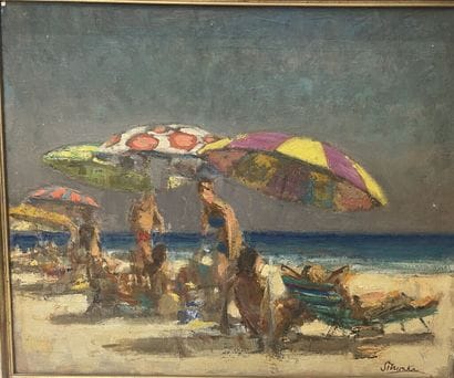 Georges SIMONKA (1916-2001).
Vacancier sur...