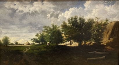 École française du XIXe siècle. 
Paysage...