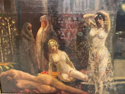 Pierre JAILLET (1893-1957). 
Le harem. 
Huile...