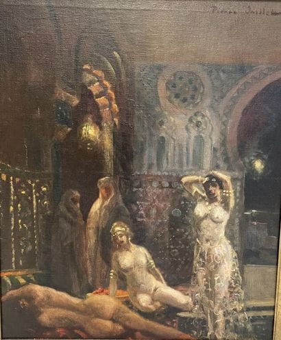 Pierre JAILLET (1893-1957). 
Le harem. 
Huile...