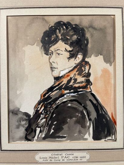 - ALIX (1762-1817). 
Portrait en médaillon...